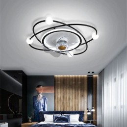 Ventilateurs de plafond modernes Éclairage intérieur Salle à manger