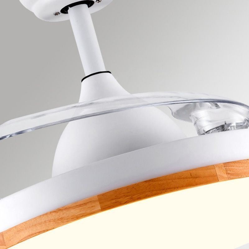 Ventilateur de plafond à onduleur moderne avec télécommande et variateur tricolore