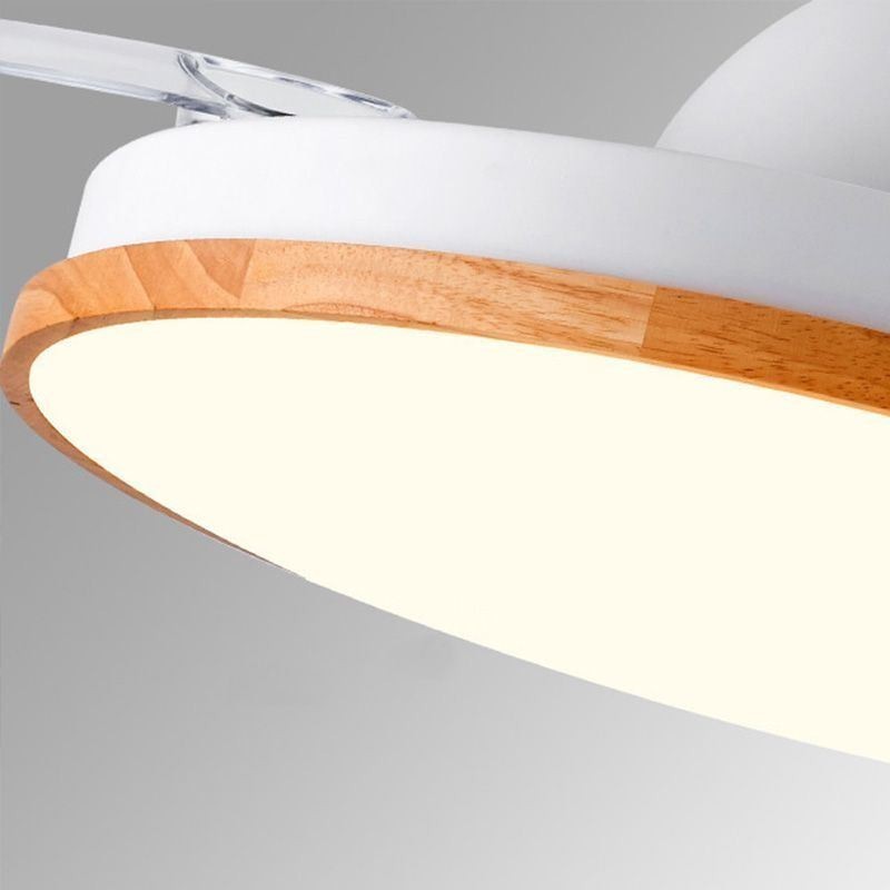 Ventilateur de plafond à onduleur moderne avec télécommande et variateur tricolore