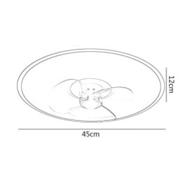 Ventilateur de plafond Macaron avec télécommande