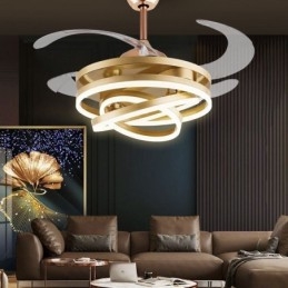 Lustre à ventilateur à onduleur créatif