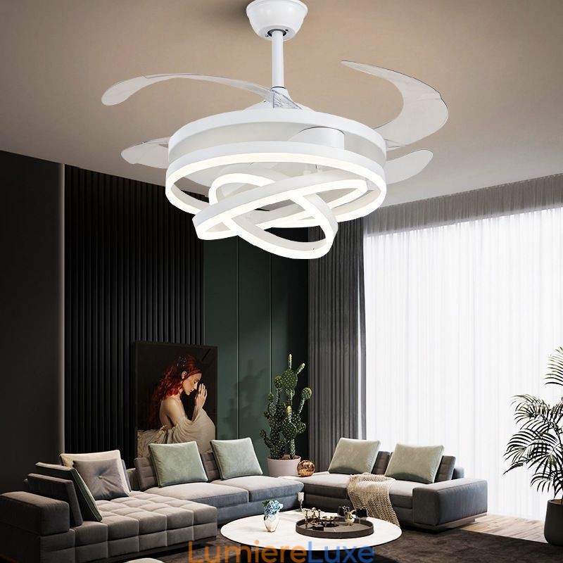 Lustre à ventilateur à onduleur créatif