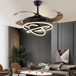 Lustre à ventilateur à onduleur créatif