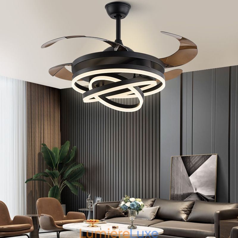 Lustre à ventilateur à onduleur créatif