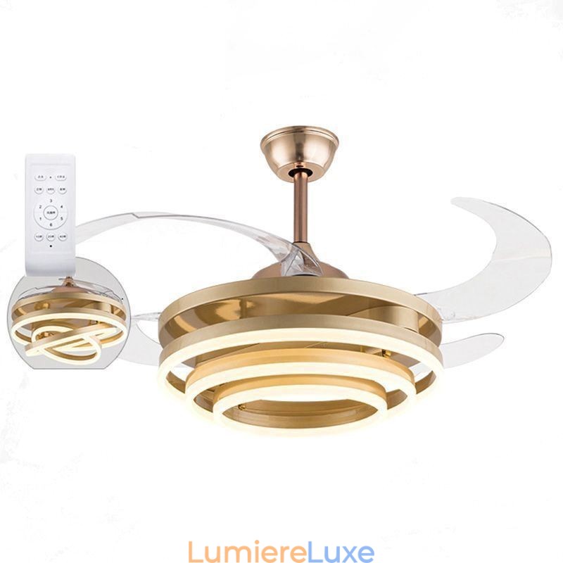 Lustre à ventilateur à onduleur créatif