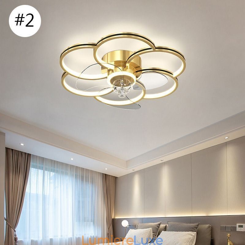 Ventilateurs de plafond avec lumières Lustre Ventilateur