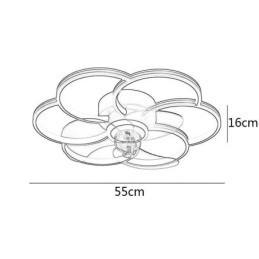 Ventilateurs de plafond avec lumières Lustre Ventilateur