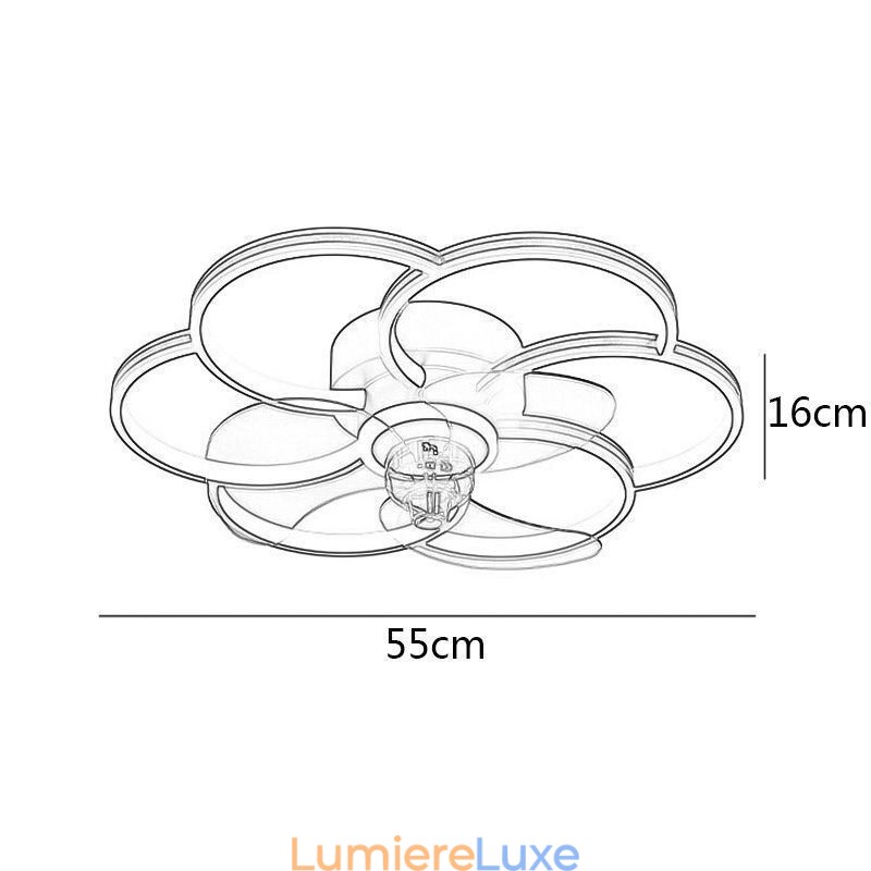 Ventilateurs de plafond avec lumières Lustre Ventilateur