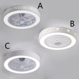 Ventilateur de plafond ultra fin et invisible avec lumière
