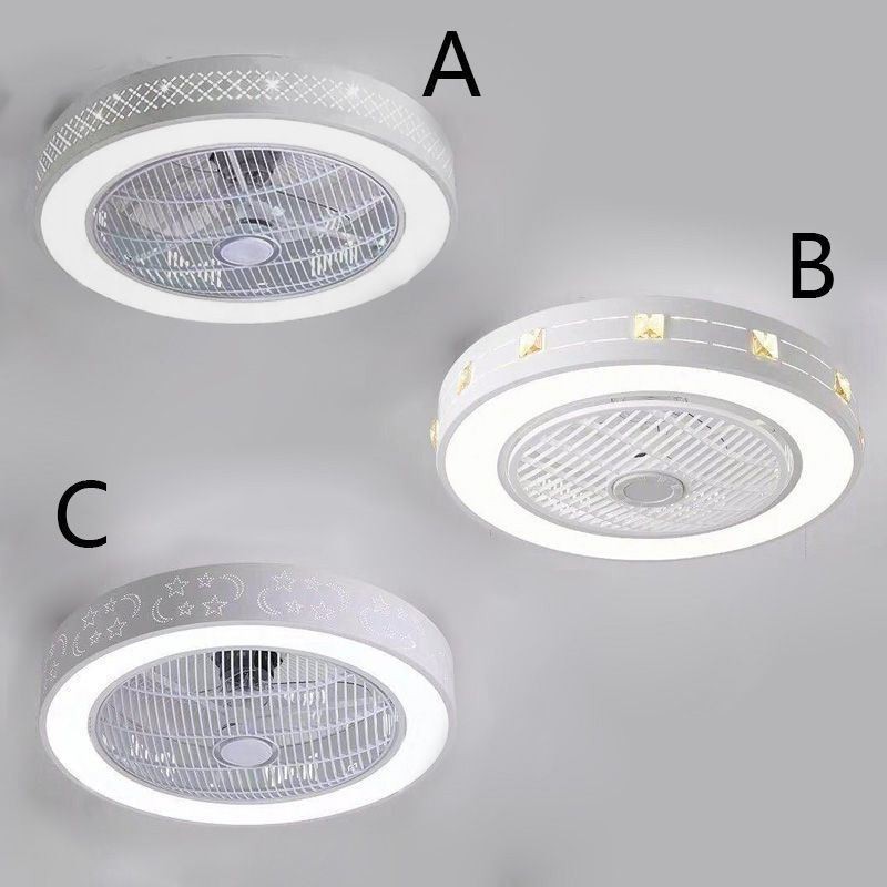 Ventilateur de plafond ultra fin et invisible avec lumière