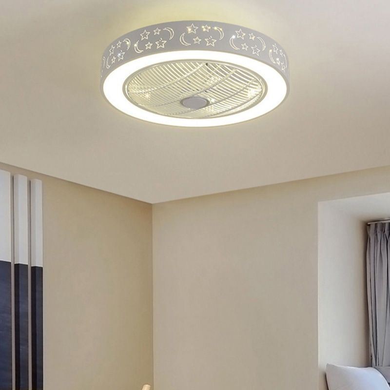 Ventilateur de plafond ultra fin et invisible avec lumière
