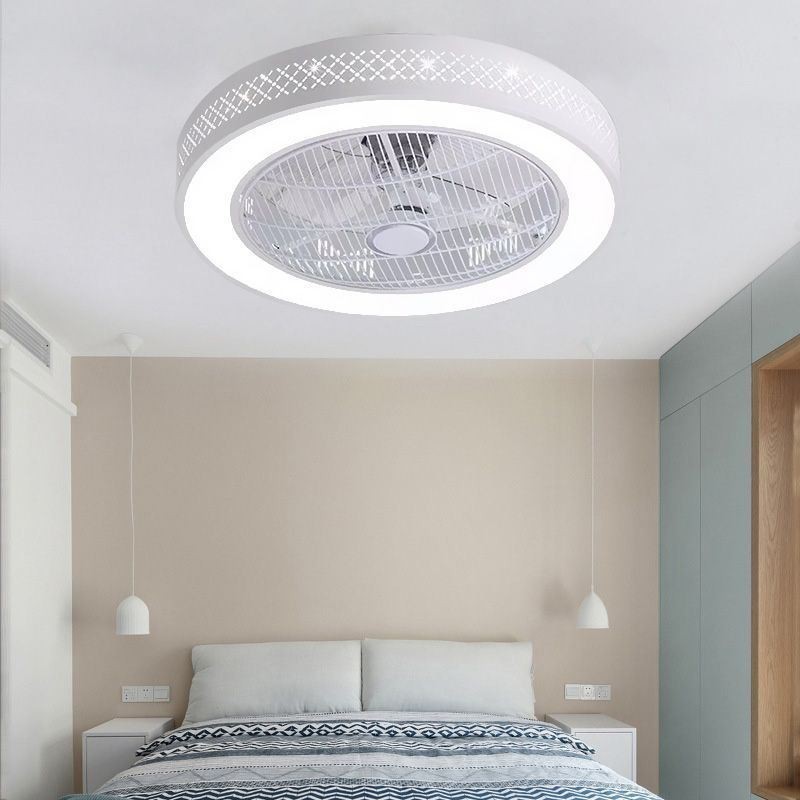 Ventilateur de plafond ultra fin et invisible avec lumière
