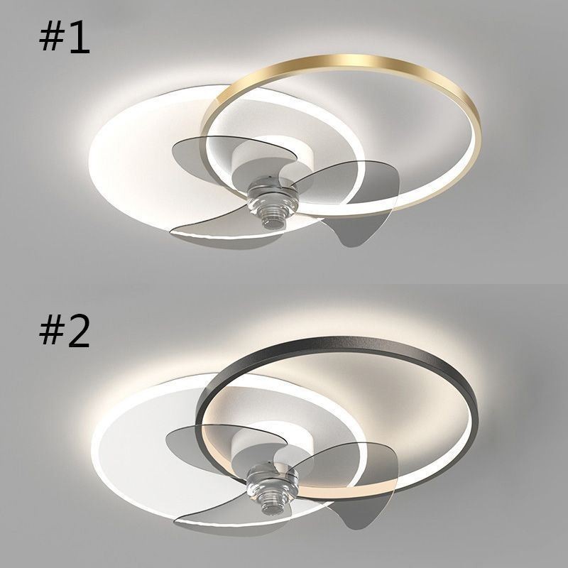 Plafonnier avec ventilateur et luminaires Art déco modernes