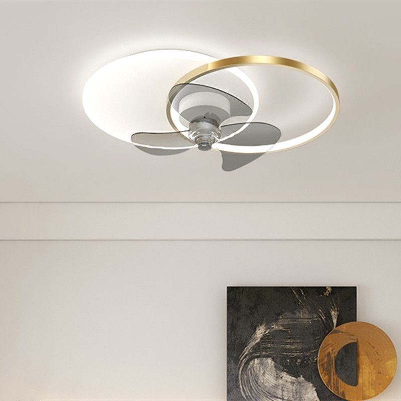 Plafonnier avec ventilateur et luminaires Art déco modernes