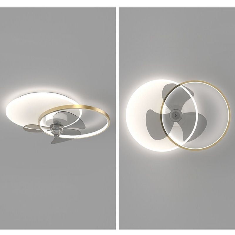 Plafonnier avec ventilateur et luminaires Art déco modernes
