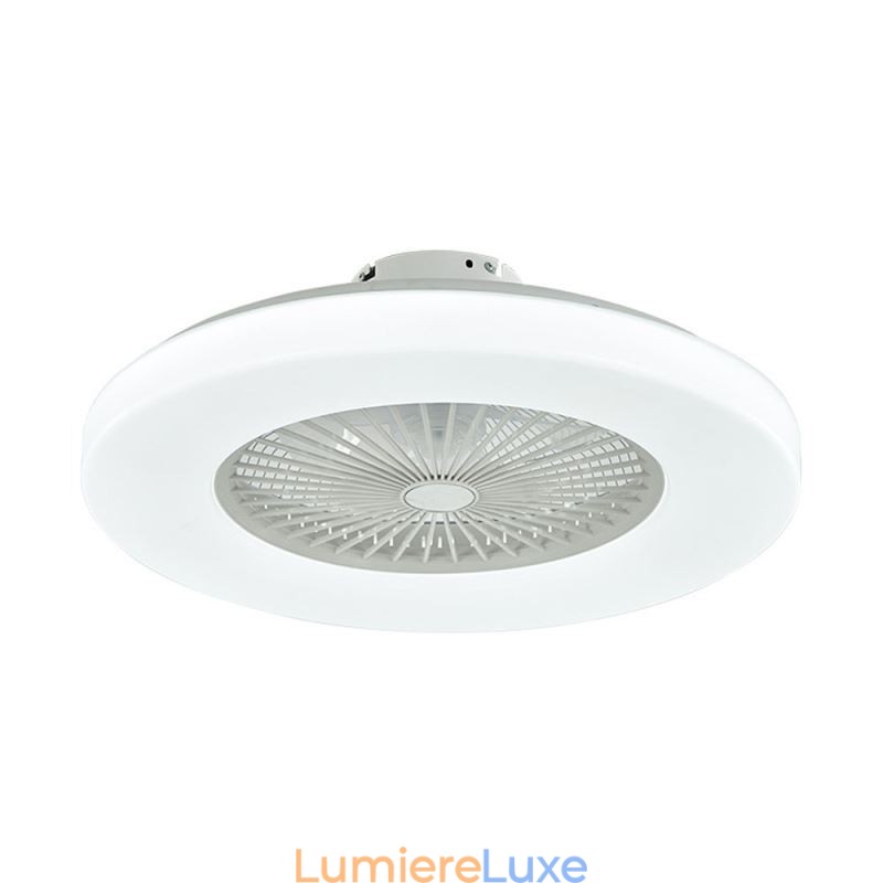 Ventilateur de plafond trichromatique à intensité variable, télécommande à 3 vitesses