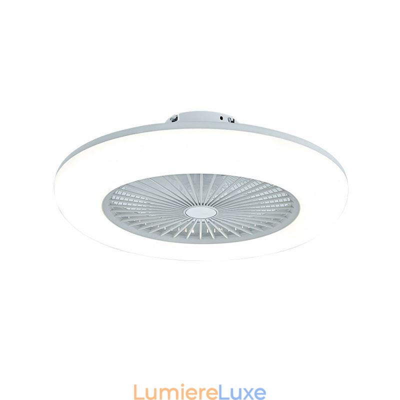 Ventilateur de plafond trichromatique à intensité variable avec télécommande 3 vitesses