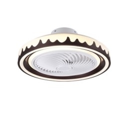 Plafonnier rond à 3 vitesses avec ventilateur et télécommande
