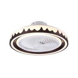Plafonnier rond à 3 vitesses avec ventilateur et télécommande