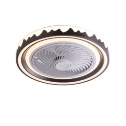 Plafonnier rond à 3 vitesses avec ventilateur et télécommande
