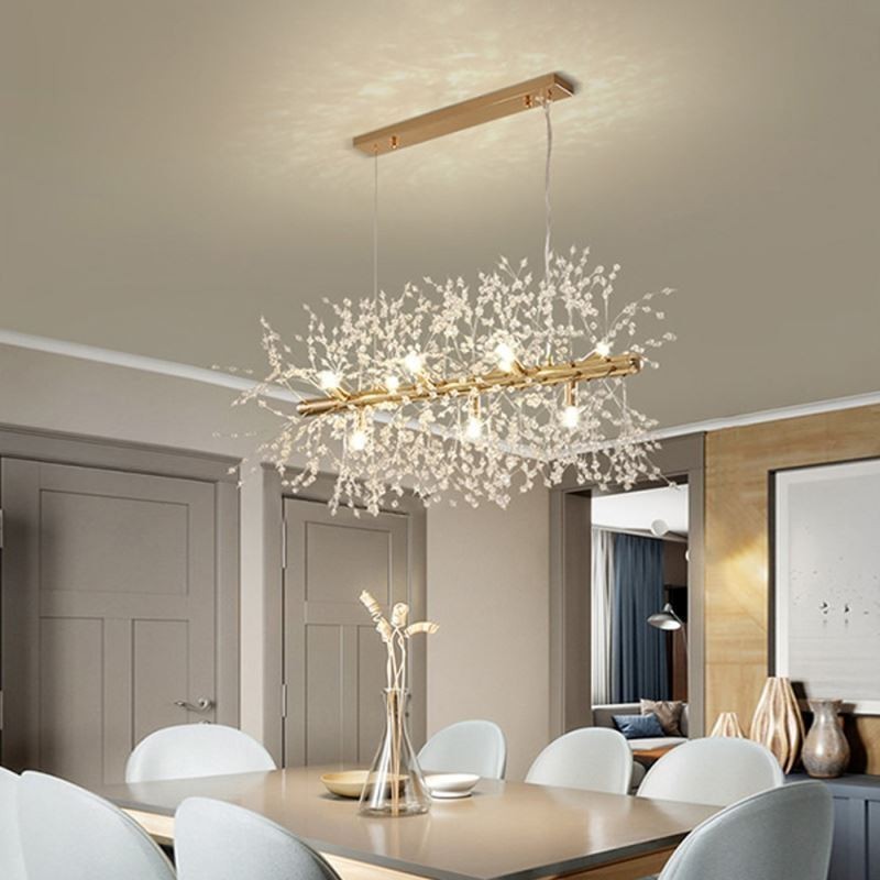Lampe suspendue moderne en forme de feu d'artifice