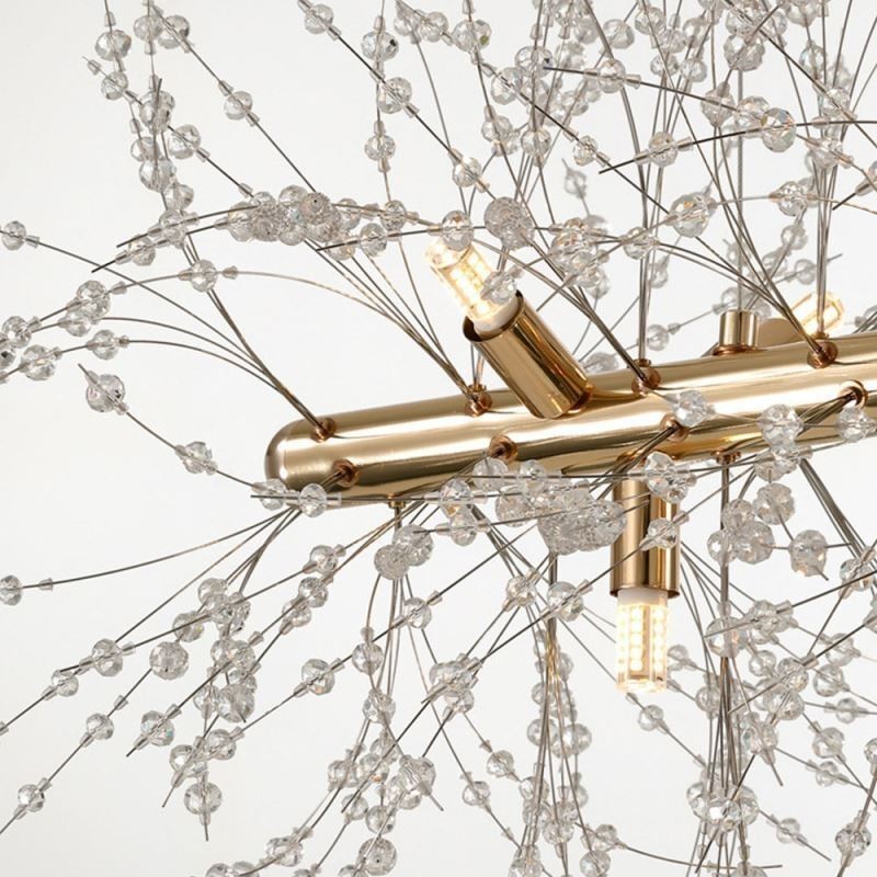 Lampe suspendue moderne en forme de feu d'artifice