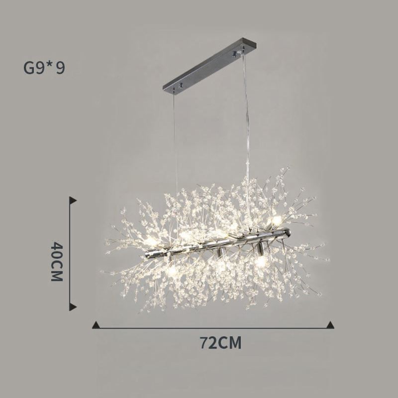 Lampe suspendue moderne en forme de feu d'artifice