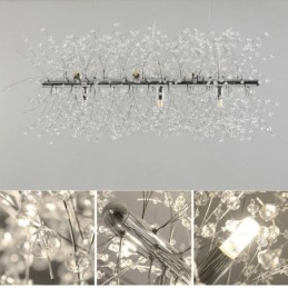 Lampe suspendue moderne en forme de feu d'artifice
