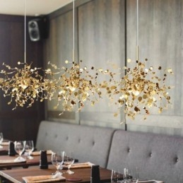 Lustre minimaliste moderne en acier inoxydable