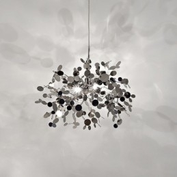 Lustre à 3 lumières en acier inoxydable, luminaire suspendu et plafonnier