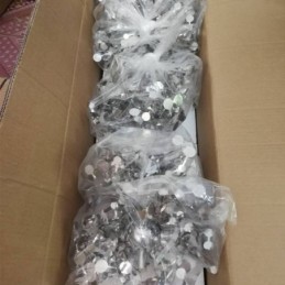 Lustre à paillettes en acier inoxydable, éclairage suspendu pour salle à manger