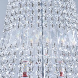 Lustre rétro en cristal de luxe américain avec 18 lumières
