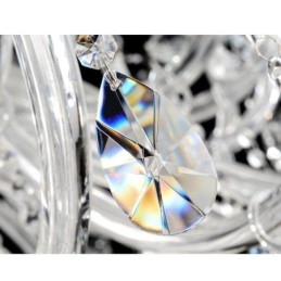 Lustre en cristal européen, plafonnier décoratif en cristal avec 65 lumières