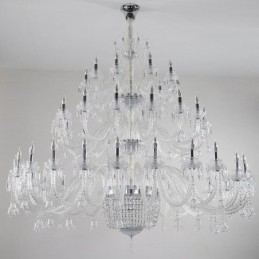 Lustre décoratif européen en cristal avec 50 lumières