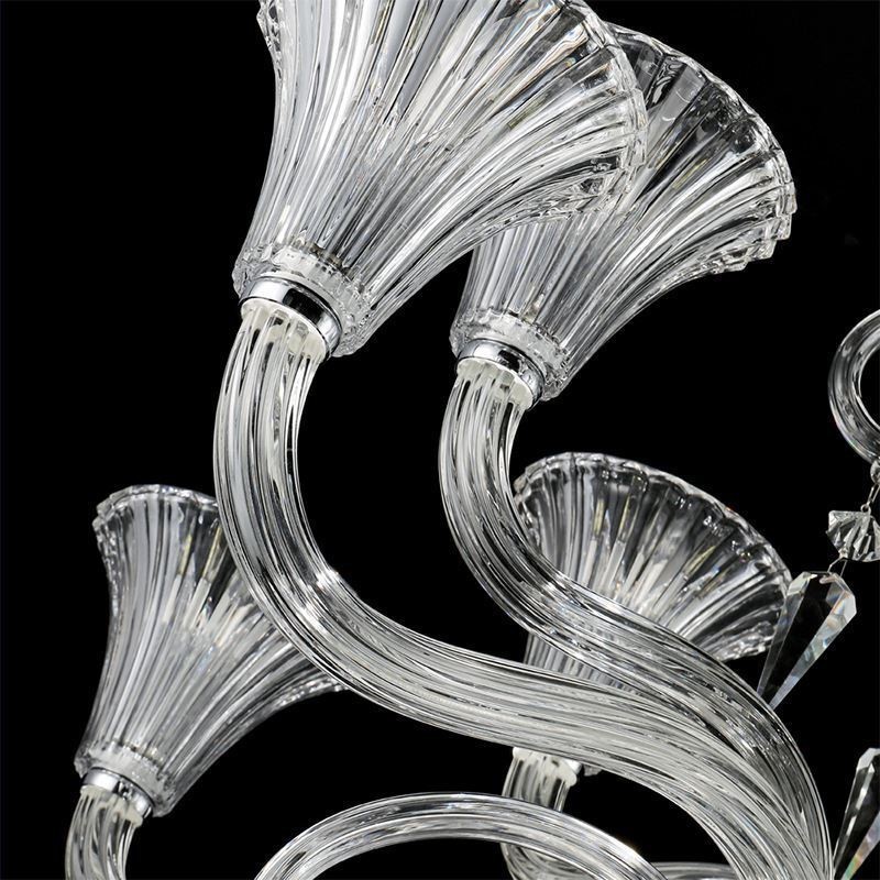 Lustre décoratif européen en cristal avec 18 lumières