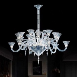 Lustre décoratif européen en cristal avec 12 lumières