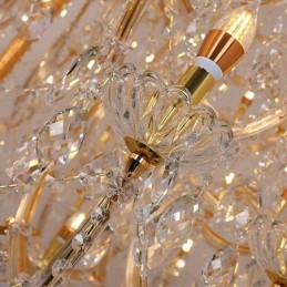 Lustre décoratif de luxe en cristal avec 96 lumières