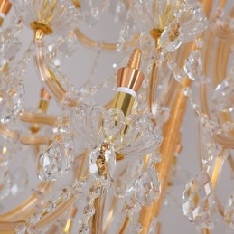 Lustre décoratif de luxe en cristal avec 96 lumières