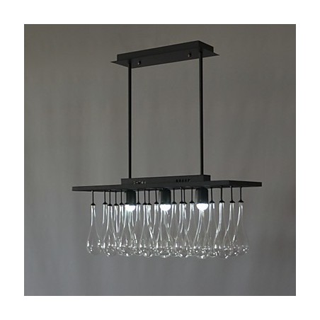 Lustre en métal peint en cristal contemporain moderne Lustre en métal peint en cristal contemporain moderne