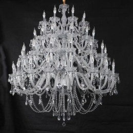 Lustre européen en cristal avec 53 lumières
