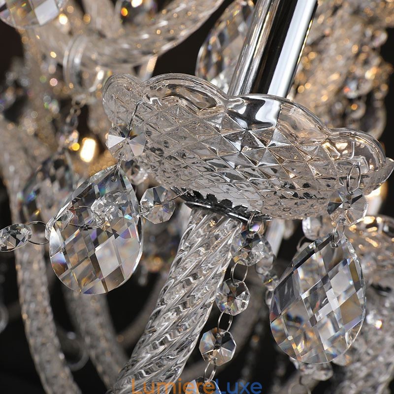 Lustre européen en cristal avec 53 lumières