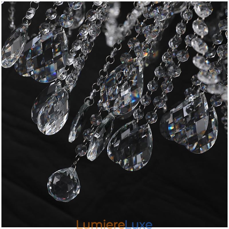 Lustre européen en cristal avec 53 lumières