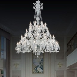 Lustre européen en cristal avec 48 lumières