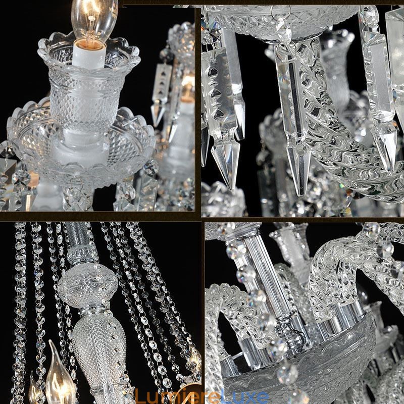 Lustre européen en cristal avec 48 lumières
