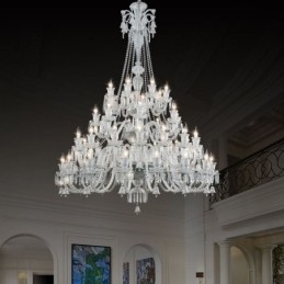 Lustre européen en cristal avec 48 lumières