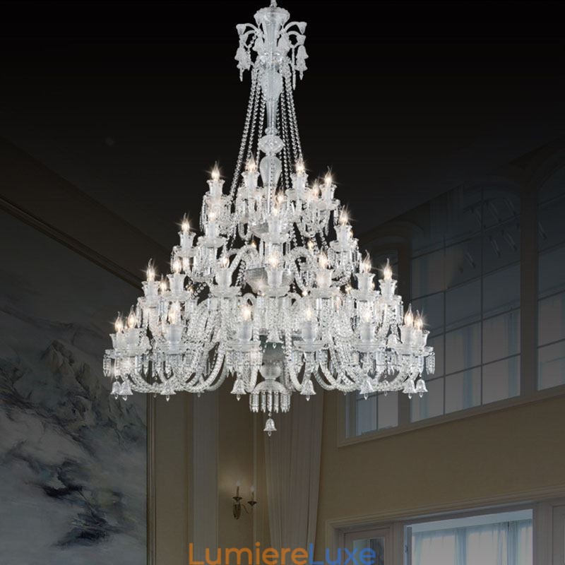 Lustre européen en cristal avec 48 lumières