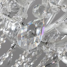 Lustre décoratif européen en cristal avec 24 lumières