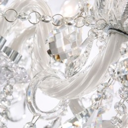 Lustre européen en cristal avec 32 lumières, plafonnier décoratif de luxe