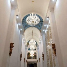 Lustre européen en cristal avec 32 lumières, plafonnier décoratif de luxe