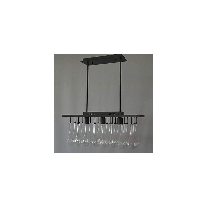 Lustre en métal peint en cristal contemporain moderne